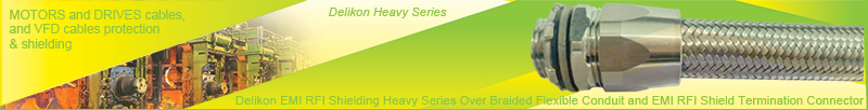 Delikon EMI RFI Shielding Heavy Series Over Braided Flexible Conduit and EMI RFI Shield Termination Heavy Series Connector for reliable and stable iron and steel production plant operation. Delikon manufacture a comprehensive spectrum of EMI RFI Shielding Heavy Series Over Braided Flexible Conduit and EMI RFI Shield Termination Heavy Series Connector, protecting electrical and automation cables, MOTORS and DRIVES cables, and VFD cables for casting and rolling mills and processing line.